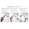 Supplygiant S Shaped Shower Arm with Flange 8 in Stainless Steel with 1/2 in Threated Connector, Chrome Finish 74-TB0TG-D - alternate 7