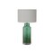 Monarch Specialties Lighting, 28"h, Table Lamp, Green Glass, Grey Shade, Contemporary, Modern I 9908 - alternate 1