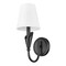 Z-Lite Claudelle 1-Light Wall Sconce, 5.75 in W x 14 in H, Matte Black 4014-1S-MB - alternate 8