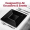 Smarty Had A Party 4.5" Black Square Plastic Pastry Plates (240 plates), 240PK 704-CASE - alternate 10
