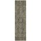 Homeroots 8' Runner Dark Moss Green and Gray Oriental Washable Non Skid Indoor Outdoor Runner Rug 563800 - alternate 8