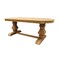 Homeroots 84" Natural Solid Wood Trestle Base Dining Table 488684 - alternate 6