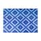 Camco Outdoor Mat - 9ft x 12ft, Blue/White/Blue Zig-Zag Diamond 42866 - alternate 1
