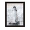 Homeroots Lighthouse Black Framed Print Wall Art 529622 - alternate 4