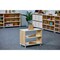 Beleduc By Playwell Torino 27.6inx14in 2-Layer Shelf - Double-Sided, White/Oak HPL, 22.9inH, Ages 3+ 846017 - alternate 6
