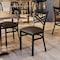 Flash Furniture HERCULES Black  inX in Back Metal Restaurant Chair - Mocha Vinyl Seat XU-6FOBXBK-MCHV-GG - alternate 10