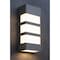 Afx State - LED Outdoor Wall Sconce - 12in H - 18W - Textured Gray SEW0412LAJUDTG - alternate 5