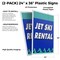 Signmission Jet Ski Rental, Plastic Signs Only 24 Inch x 36 Inch, Corrugated Plastic, 2PK CSB-2436-2PACK-Jet Ski Rental - alternate 2