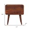 Homeroots 24" Chestnut Solid Wood Two Drawer Nightstand 651536 - alternate 17
