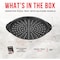 Bakken- Swiss BAKKEN Pizza Pan, Round Perforated, Nonstick Marble Coating, Dishwasher Safe, Gray BAKPIZSHGMB43 - alternate 8
