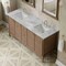 James Martin Vanities Kinnsden 72" Double Vanity, Weathered Oak w/ 3 CM Carrara Marble Top D680-V72-WTO-3CAR - alternate 10