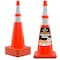 Xpose Safety 36 Inch Orange Traffic Cones with 6in and 4in Collars, DOT Approved, 4PK AOTC36-64-4-X-S - alternate 1