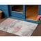 Homeroots 3' X 5' Coral And Gray Abstract Washable Indoor Outdoor Area Rug 617716 - alternate 1