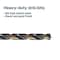 Zoro 29-Piece Heavy-Duty Jobber Length Drill Bit Set, M2 Premium HSS, 1/16" - 1/2", Black/Gold Finish ZDBS-001 - alternate 11