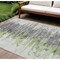 Homeroots 8' X 10' Green And Silver Abstract Washable Indoor Outdoor Area Rug 582389 - alternate 1