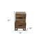 Homeroots 31" Brown And Black Distressed Solid Wood And Iron Two Drawer Filing Cabinet 489544 - alternate 5