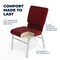 Flash Furniture Fabric Church Chair w/Book Rack, Burgundy XU-CH-60096-BY-SILV-BAS-GG - alternate 9