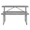 Flash Furniture Paige Easy-Fold Gray Folding Plastic Kids Outdoor Picnic Table and Benches, Seating for 4 Kids RB-EBB-2432FD2-GY-GG - alternate 8