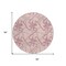 Homeroots 8' Pink Purple And Sky Blue Round Geometric Washable Indoor Outdoor Area Rug 612817 - alternate 7