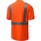 Gss Safety Hi-Vis Short Sleeve T-Shirt, 100% Polyester Birdseye, Orange, XLT 5002-TALL XL - alternate 2
