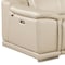 Homeroots 93in Cream and Silver Italian Leather Power Reclining Loveseat With Storage 720569 - alternate 10
