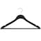 Nahanco 17in Low Gloss Black Wooden SlimLineSuit Hanger w/ Pant Bar, 50PK SL70217WB50 - alternate 1