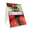 Signmission Fresh Strawberries, 36 Inch x 24 Inch A-frame Yard Sign, Plastic Sign SBC-2436-Fresh Strawberries - alternate 1