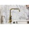 Kingston Brass Bridge Kitchen Faucet with Brass Sprayer, Polished Brass KS8282CTLBS - alternate 6
