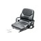 Uni Pro 171 Bucket Seat With Hip Restraints & Slide Rails Black Vinyl 8661 - alternate 1