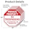 Signmission Private Property No Trespassing Vio, 10 inch X 10 inch, Aluminum Metal Signs, 5PK OC-A-5Pack-10-148 - alternate 6