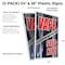 Signmission Vape Sold Here, Plastic Signs Only 24 Inch x 36 Inch, Corrugated Plastic, 2PK CSB-2436-2PACK-Vape Sold Here - alternate 2