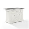 Crosley Julia Stainless Steel Top Kitchen Island KF30025AWH - alternate 1