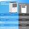 Edendirect 25 pt. 2500 sq. ft. Dehumidifier for Basement in White with Drain Hose, Bucket, with Continuous Run ZRAP12-2602B - alternate 8