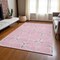 Homeroots 3' X 5' Pink And Ivory Geometric Washable Indoor Outdoor Area Rug 612887 - alternate 8