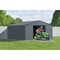 Arrow Classic 14 x 12 x 7 ft Charcoal Steel Storage Shed CLG1412CC - alternate 4