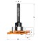 Cmt 3-FLUTE SLOT CUTTER FOR STRIPLOX MINI D=1-7/8inx9/32in S=1/4in 823.371.11A - alternate 4