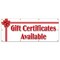 Signmission GIFT CERTIFICATES AVAILABLE BANNER SIGN signs new B-96 Gift Certificates - alternate 1