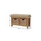 Homeroots 32in Beige and Brown Boucle and Solid Wood Upholstered Storage Bench With Baskets 723428 - alternate 10