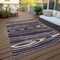 Homeroots 3' X 5' Black Taupe And Beige Faux Bois Washable Indoor Outdoor Area Rug 614473 - alternate 7
