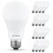 Luxrite A19 LED Light Bulb 100 Watt Equivalent, 5000K Bright White, 1500LM, Non-Dimmable, Standard, 16PK LR21544 - alternate 1