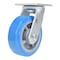 Vestil Polyurethane Swivel Caster 6 In. Diameter x 2 In. Width 903 Lb. Capacity Light Blue/Gray CST-KB-6X2PUP-S - alternate 1