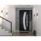 Vdomdoors Steel Door Deux 6500 Black Sidelight Exterior Window Stainless Inserts Single Modern Painted-W36+14 DEUX6500EXD-BLK-W36+14 x H80-Right-hand Inswing - alternate 5