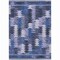 Homeroots 5' X 8' Navy Blue And Sky Blue Southwestern Washable Indoor Outdoor Area Rug 587333 - alternate 7