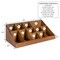 Happimess Bambury 18"W x 9.5"D x 6.5"H Minimalist Handcrafted Bamboo Cup and Condiment Station, Brown CCS1000B - alternate 5