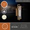 Vaxcel Morgan Park 1-Light Warm Brass Dusk to Dawn Modern Outdoor Wall Sconce Fixture T0792 - alternate 6
