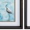 Homeroots 10" X 12" Brushed Silver Frame Hazy Morning Heron, Set Of 2, 2PK 365128 - alternate 3