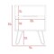 Homeroots 22" Oak Wood One Drawer Nightstand 478273 - alternate 3