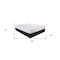 Homeroots 8" Foam Gel Memory Foam Mattress 391614 - alternate 7