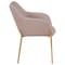 Leisuremod Zaire Collection Modern Dining Chair, Gold Legs and Taupe Fabric ZDC52TP - alternate 9
