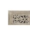 Homeroots 35" Gray Carved Floral Solid Wood Six Drawer Dresser 569590 - alternate 16